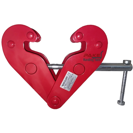 Pake Handling Tools Beam Clamp, 4400 lb. Cap, Beam Flan Range 2.95"-9.05" PAKBC02